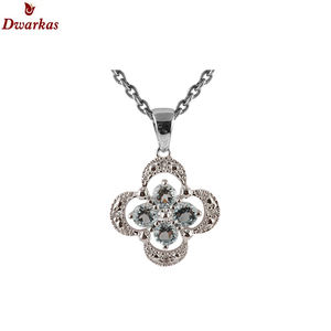 Haute qualité 925 argent Sterling topaze blanche multi-pierres précieuses pendentif personnalisé bijoux en gros pour les occasions de fête exportateur direct - Product Image 6