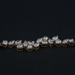 Premium 1.93ct lab grown diamond moissanite pear marquise delicate <b>bracelet</b> vs1 <b>gold</b> <b>rose</b> <b>gold</b> silver oem odm low moq b2b - Product Image 1