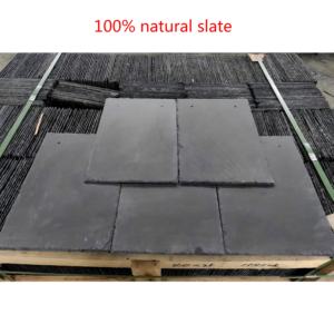 Tejas de <span class=keywords><strong>Pizarra</strong></span> Natural Personalizadas, Tejas de Piedra Negra Hechas a Mano, Resistentes al Calor, Duraderas, Impermeables, para Villas y Cabañas - Product Image 2