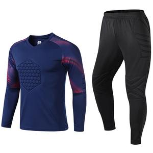 Conjunto de Jersey de portero de fútbol para hombre, Protector de esponja, ropa deportiva de portero de fútbol, uniformes de entrenamiento para adultos al aire libre, chándal - Product Image 4