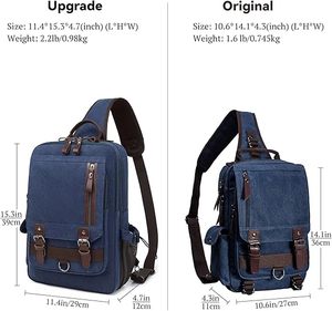 Sac à bandoulière messager en toile imperméable avec fermeture éclair, sac à dos de voyage en nylon, prix de gros - Product Image 1