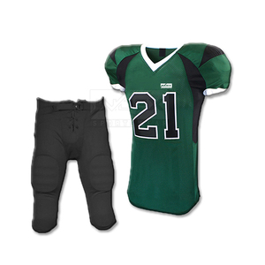 Uniforme de football américain respirant à séchage rapide avec taille supérieure sublimée dans différents styles et couleurs unies - Product Image 4