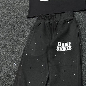 Conjunto de 2 Piezas Unisex de Chándal sin Mangas con Corte Acampanado, Cintura Elástica, 380g, 100% Algodón, Moda 2025 - Product Image 4