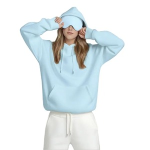 Sweat-shirt à capuche ample pour femme avec masque pour les yeux, sweat-shirt en polaire pour femme et homme, vêtements de sport - Product Image 6