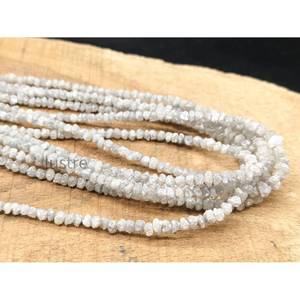 Perlas de Diamante en Bruto 100% Naturales, Sin Cortar, de 3.5 mm, AAA+, Blancas, Corte Elegante, Joyería Personalizada, Regalo de Cumpleaños para Ella - Product Image 4