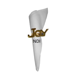 แหวนโลหะเคลือบทองสำหรับผ้าเช็ดปากพร้อมแหวนผ้าเช็ดปากอุปกรณ์รับประทานอาหารงานปาร์ตี้งานอีเวนต์งานตกแต่ง - Product Image 1