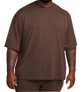 Service OEM d'impression numérique personnalisée, t-shirt pour hommes à épaules tombantes et surdimensionnées, tissu en jersey respirant, fournisseur bangladais sur le devant - Product Image 3