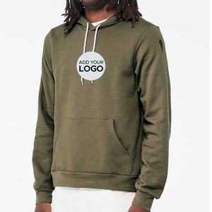 Sweat à capuche en molleton pour homme avec logo personnalisé, 50% coton, 50% polyester, sweat à capuche oversize avec poche - Product Image 4
