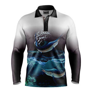 Long Sleeve Fishing Polo <b>Shirt</b> Jersey <b>Uv</b> Protection Fishing <b>Shirts</b> Men Custom Made High-Tech Hydrophobic Quick-Dry Spf - Product Image 4