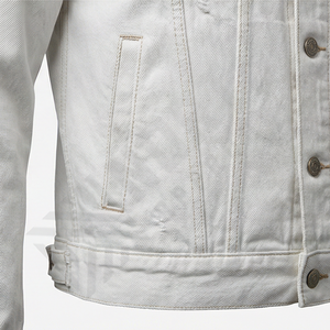 Veste en jean pour homme 2025, boutons sur le devant, poches, 100% coton, streetwear, vestes en jean décontractées, vêtements de mode, haut pour tous les jours - Product Image 5