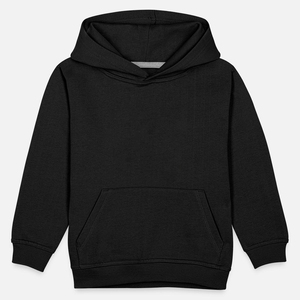 Sweat à capuche de sport unisexe en coton éponge française 100% coton teint uni pour enfants garçons et filles Vente en gros - Product Image 3