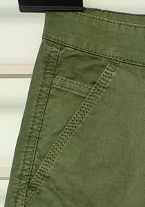 กางเกงขาสั้นสำหรับผู้ชายกางเกงขาสั้นผ้าฝ้ายทอลายทแยงสำหรับใส่กลางแจ้ง - Product Image 4