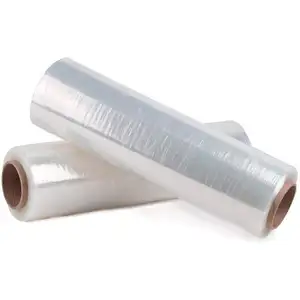 BEST PRICE Factory directly 12 - 35 INCH clear stretch film roll PE plastic film for rewinding