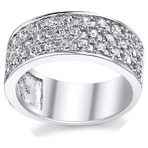 Metal Masters Women's <b>Cubic</b> <b>Zirconia</b> Wedding Engagement Anniversary Solitaire <b>Ring</b> Bridal Sets 925 Sterling Silver 6 - Product Image 3
