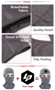 Vente en gros de cagoule spandex avec logo imprimé personnalisé en polyester noir de créateur avec un trou de couverture intégrale du visage de la moto pour l'hiver masque de ski pour hommes - Product Image 6