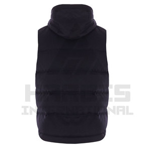 Doudoune d'hiver pour hommes Vente en gros de vestes sans manches en duvet unie et unie Doudoune d'hiver sans manches personnalisée - Product Image 3