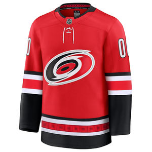 Red and <b>Black</b> Custom Hockey Jersey for Men <b>Long</b> <b>Sleeve</b> Lightweight Patchwork Sportswear Casual Athletic Streetwear <b>Top</b> - Product Image 2