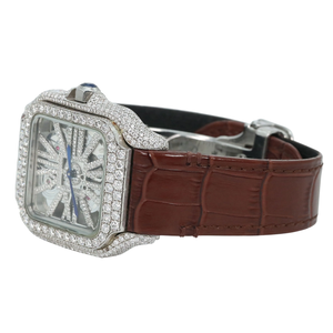 Montre en diamant VVS Moissanite Iced Out D Color de qualité supérieure Montre Hip Hop pour hommes avec montre-bracelet de luxe pour lui - Product Image 5