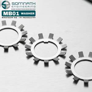 Arandela de bloqueo de alta calidad MB 01 para tuercas de bloqueo métricas KM01 MB01 a MB40 Accesorio de rodamiento Arandela de bloqueo - Product Image 6