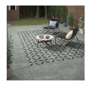 Carreaux de sol émaillés gris marbre Teryx Porcelanato 600x600 Espace jardin 20mm 3m Carreaux de bois d'extérieur Technique mosaïque Salle de bain
