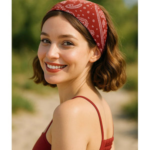 Bandana de logotipo personalizado con tela de alta calidad para uso de regalo promocional Bandana de moda con colores llamativos - Product Image 4