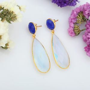 Trendy Luxury High Quality 925 Sterling Silver Drop <b>Earrings</b> Woman <b>Fashion</b> with Oval and Pear Shape - Product Image 6