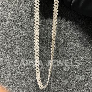 Haute qualité VVS diamant cubain lien chaîne collier personnalisé Miami Hip Hop bijoux avec chaînes fines pour cadeau - Product Image 2