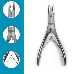 180 mm Acero inoxidable Beyer Stille Bone Rongeur Doble resorte Dall Finish Manual Power Curved Forceps con alta capacidad de corte - Product Image 3