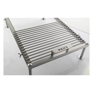 Parrilla para Barbacoa K2 de Acero Inoxidable Cromado Pulido, 67x40x11cm, Accesorio Premium para Cocina al Aire Libre - Product Image 2