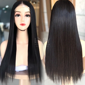 Pelucas muy sedosas de la mejor calidad, cabello crudo Real, cabello humano vietnamita 100%, peluca recta con cierre de Color Natural - Product Image 6