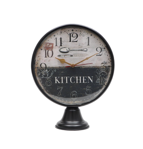 Ak Brass Enhancing Home Decor European inspired <b>Table</b> <b>Clock</b> Aesthetic <b>Table</b> Decor Illuminated by a Modern Metal Desk <b>Clock</b> - Product Image 2