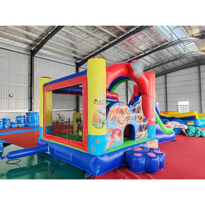 Commercial Grade PVC <b>Inflatable</b> Bouncy Castle Slide Dog Theme Kids Bounce <b>House</b> 500kg Capacity Outdoor Jumper - Product Image 2