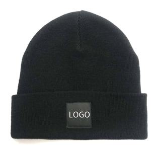 Gorro de playa de mezcla de lana unisex, tejido común con letras inglesas bordadas de alta elasticidad - Product Image 4