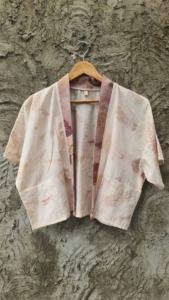 Top corto de verano para mujer, tejido vintage, transpirable, con cuentas - Product Image 2