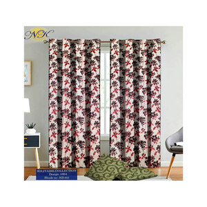 Ensemble de courtepointe moderne de luxe design tissé polyester imprimé tissu rideaux de fenêtre fabricant direct ensembles de literie - Product Image 4