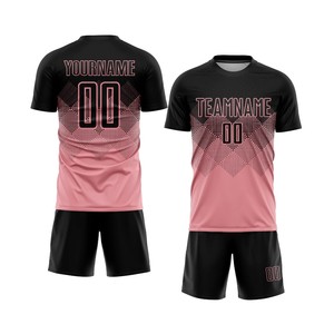 Uniforme de football personnalisé par sublimation, manches courtes, respirant, léger, 100% polyester, écologique, séchage rapide, imprimé - Product Image 5