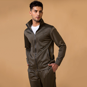 Conjuntos de chándales para hombre duraderos a precio bajo a la moda de calle de tamaño adulto, conjuntos de pantalones y Sudadera con capucha y cuello levantado con cremallera para hombre - Product Image 3