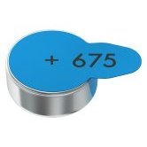 Batería de zinc-aire para audífonos y aparatos de cuidado personal, 675 azul (6 unidades) 24600 101 416 para arrancadores de batería - Product Image 1