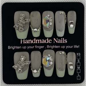 Unghie artificiali grandi Jade's Haze - Product Image 1