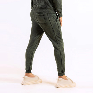 Casual 2025 Custom Logo Acid Wash <b>Men's</b> <b>Jeans</b> <b>Elastic</b> <b>Waist</b> OEM Service Trousers High Quality Acid Wash Trouser <b>For</b> <b>Men's</b> - Product Image 5