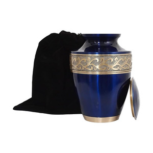 โกศโลหะพร้อมไม้โกศใส่เถ้ากระดูกดีไซน์คลาสสิก - Product Image 1