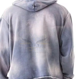 Survêtements décontractés à capuche, style tendance, nouvelle arrivée, hiver, écologiques, couleur unie, effet délavé, 100% coton, vente en gros - Product Image 5