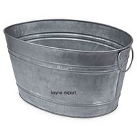 Jardinière en métal galvanisé de qualité supérieure, capacité 3L, pour usage intérieur/extérieur, écologique, pour la plantation de graines et l'arrosage du jardin domestique