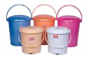 Poubelle à pédale en plastique pour la maison, capacité de 3 à 25 litres, structure à pédale, résistante à la rouille, écologique par Anax Premium - Product Image 6