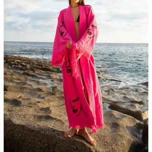 Kimono Largo para Mujer, Capa Exterior Versátil que Ofrece un Flujo Suave y un Atractivo Atemporal para la Moda Diaria Moderna - Product Image 6