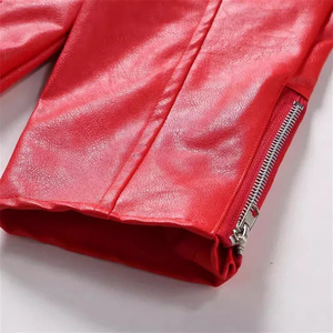 New Arrival Men's High Quality Fashion Leather <b>Jacket</b> Best Design Men Winter Custom Design 100% Genuine Leather <b>Zipper</b> <b>Jacket</b> - Product Image 5
