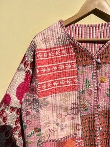 Chaquetas acolchadas de retazos de algodón Floral estilo bohemio Otoño Invierno chaqueta abrigo Streetwear Boho acolchado chaqueta Reversible - Product Image 4