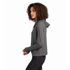 Sweat à capuche oversize à manches longues en molleton respirant pour femme, hiver - Product Image 4