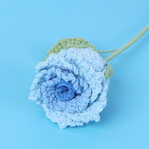 Flor de Roselle Tejida a Mano, Regalo Perfecto para el Día de San Valentín, Cumpleaños, Flores de Ganchillo para Decoración del Hogar - Product Image 4