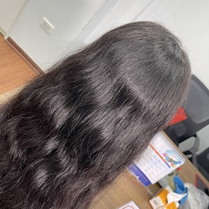 Vente en gros d'extensions de cheveux humains vierges Remy vietnamiens tête complète perruque ondulée naturelle avec perruque complète de qualité de style droit élégant - Product Image 4